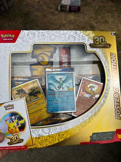 Pokemon 30th Celebration Poster Collection Moltres Zapdos Articuno