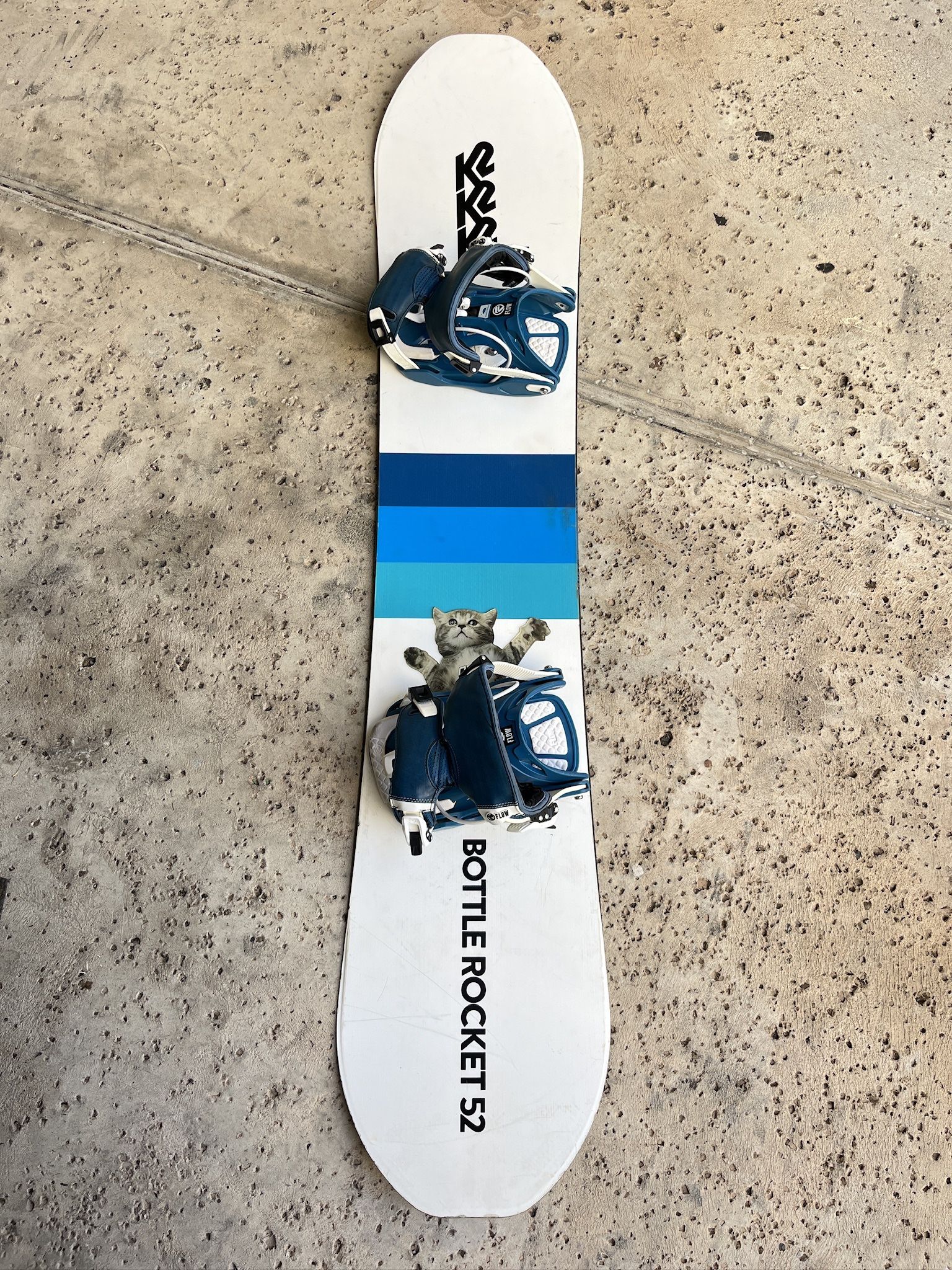 K2 Bottle Rocket 152CM Snowboard Includes Flow Bindings