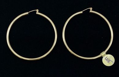 $1250 Yellow Gold Hoop Earrings