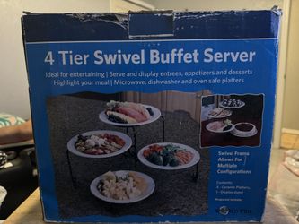 (4” TIER SWIVER BUFFET SERVER)