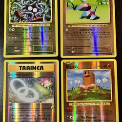 4 Pokemon Evolutions Reverse Holo Excellent Condition (selling as a set)