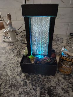 Indoor Tabletop Water Fountain with LED Light