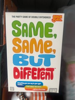This product is the Same Same But Different card game designed for players aged 12 and up.