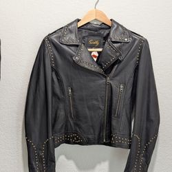 Women's Skully Leather Jacket