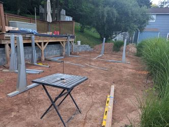 Above ground oval pool