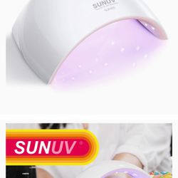 LED Nail Lamp, Gel UV Light Nail Dryer for Gel Nail Polish Curing Lamp with Sensor 2 Timers SUN9C Pink Gift for Women Girl
