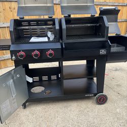 Nexgrill Oakford 1150 Pro 3 Burner Propane Gas /offset Charcoal  Smoker Combo Grill Brand New Pickup Only Asador De 3 Quemadores 