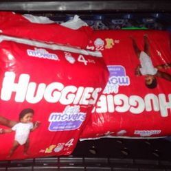 Size 4 Huggies 22 Count      Quantity 3 Of Them