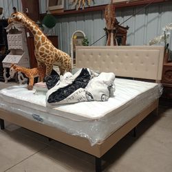 Queen / King / CA King Bed With Mattresses 