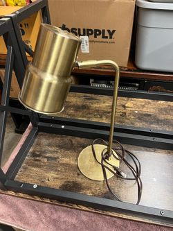 Gold office desk lamp
