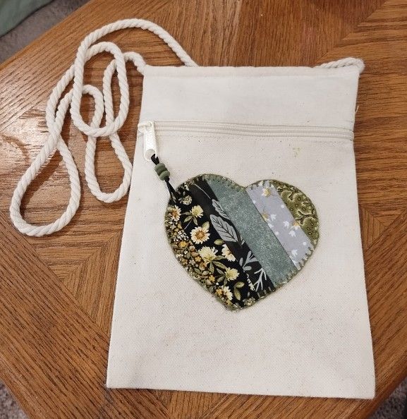 Hand Appliqued Crossbody Bag