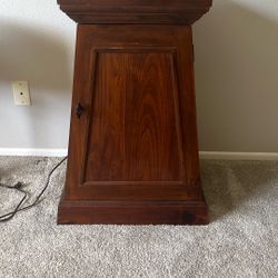 Accent Table With 2 Shelves