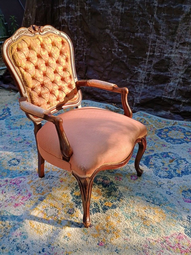 Pink Antique Victorian Chair