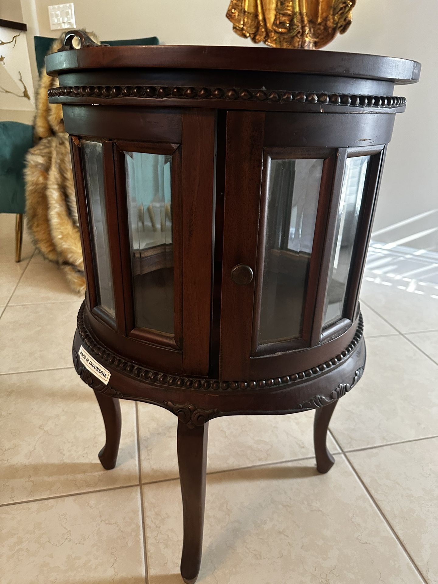Real Mahogany Wood Accent Table