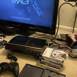 Ps3 Fat Bundles All Wires Controller 7 Games And Is Backwards Compatible 