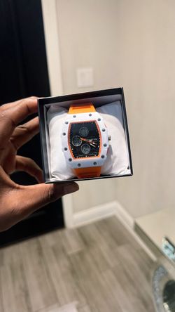 White and Orange watch