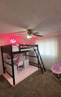 Black Loft Bed