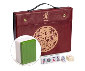 Yellow Mountain Imports YMI Rouge Heritage Chinese Mahjong Set, 146 Tiles