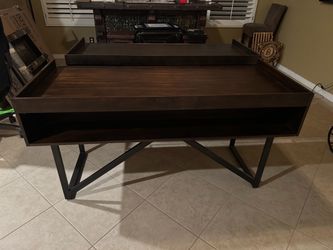 Industrial Wood and Metal Desk