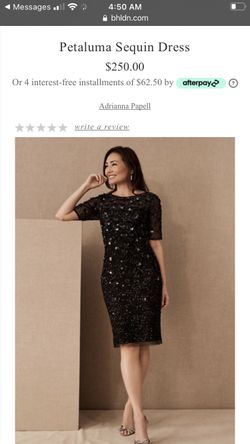 Adrianna Papell Petaluma Sequins Size 4 Dress