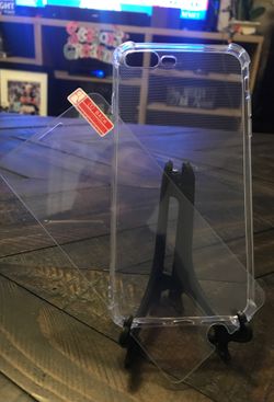 iPhone 6s Plus Case And Tempered Glass combo