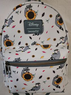Loungefly Pocahontas Meeko sunflower mini backpack