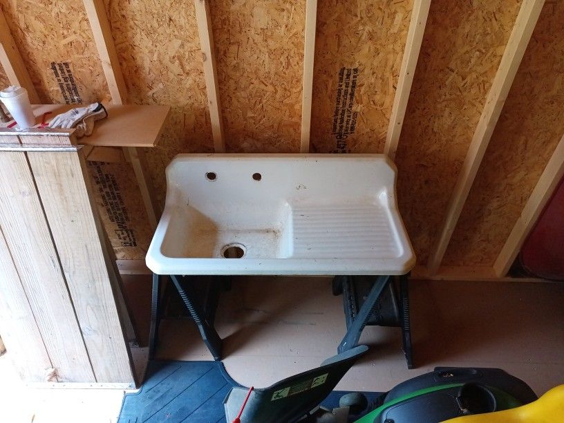 Cast Iron Drainboard Sink