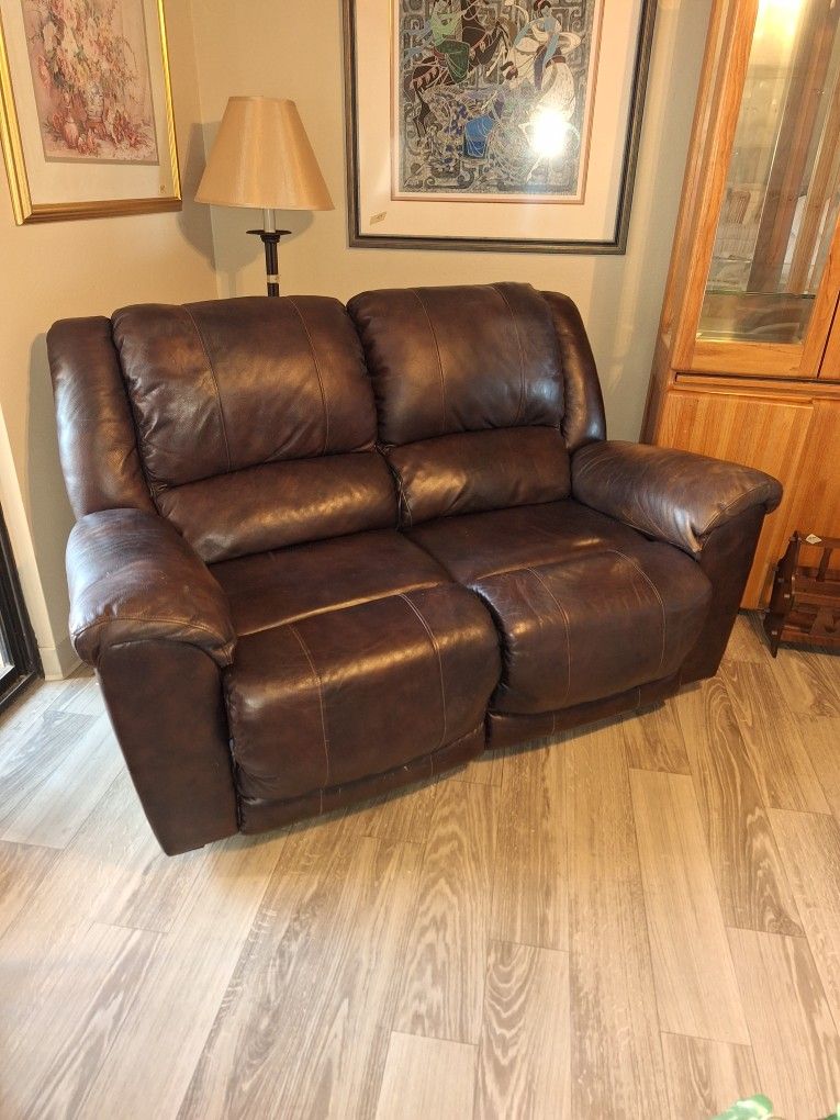 Leather Loveseat Recliner