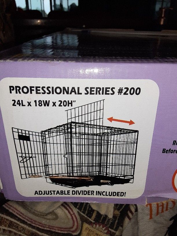 Dog Crate, 24", Pro Series, HD, New