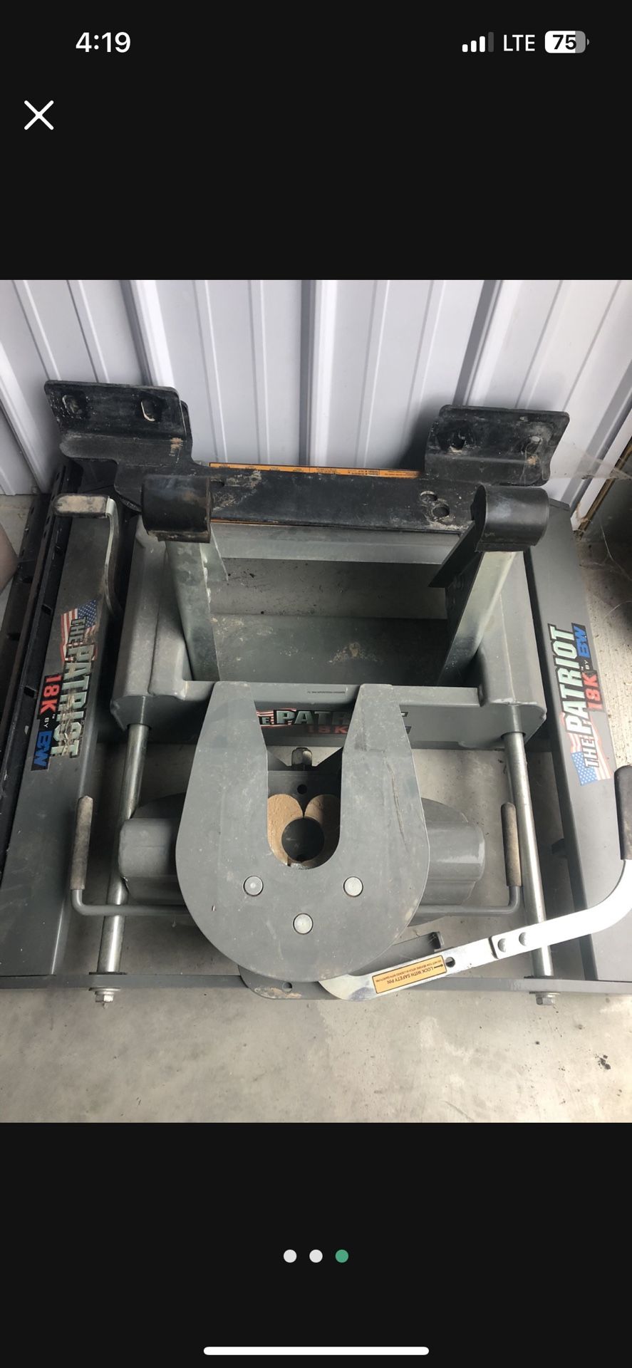 18,000 lb. Fifth Wheel Hitch