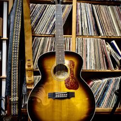 2024 Guild F-2512E Deluxe 12 String - Antique Burst Arched Flamed Maple Back "The Real Jumbo" of Acoustics (The Westerly Collection)