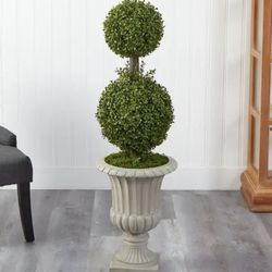 Double Ball Topiary Artificial Accent Tree