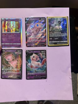 5 Different Mew Pokemon Holo Bundle