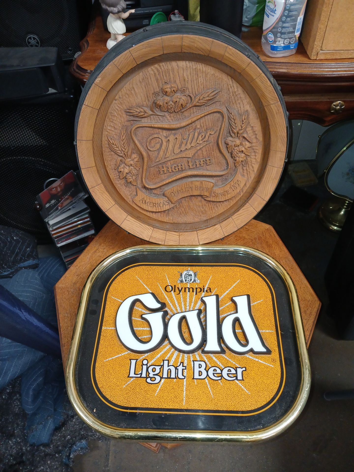2 Vintage Beer Signs