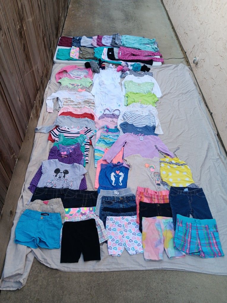 Girls Toddler Clothes 2T/3T/4T Bundle Over 80 Pieces