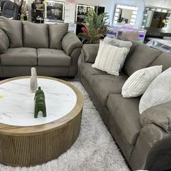 Grey Sofa And Loveseat 