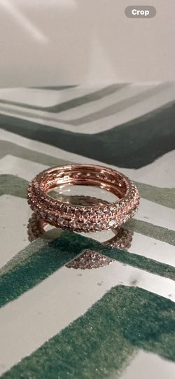 Rose Gold  Tone CZ Ring