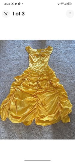 Yellow Princess Belle Costume Dress