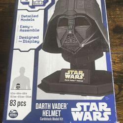 Star Wars Darth Vader Helmet Cardstock Model Kit 