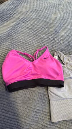 Pink Nike sports bras size M