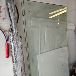 Shower Door Glass Kit With Accessories 