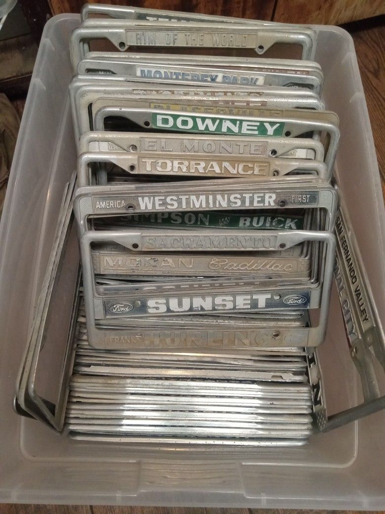 Vintage License Plate Frames Chevrolet Ford Dodge Plymouth Pontiac Buick Oldsmobile Classic Car Parts