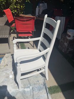 Oak chair painted