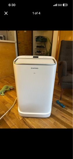 ZAFRO 14,000 BTU (10,000 BTU SACC) Dual Hose Smart Inverter Portable Air Conditioner Cools Up To 500