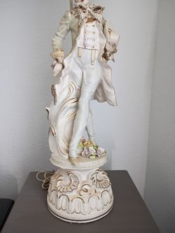 Lamp figurine. Vintage.   Porcelain
