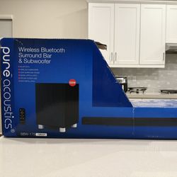 Pure Acoustics Wireless Bluetooth Surround bar And Subwoofer