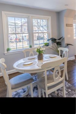 Dining table and chair