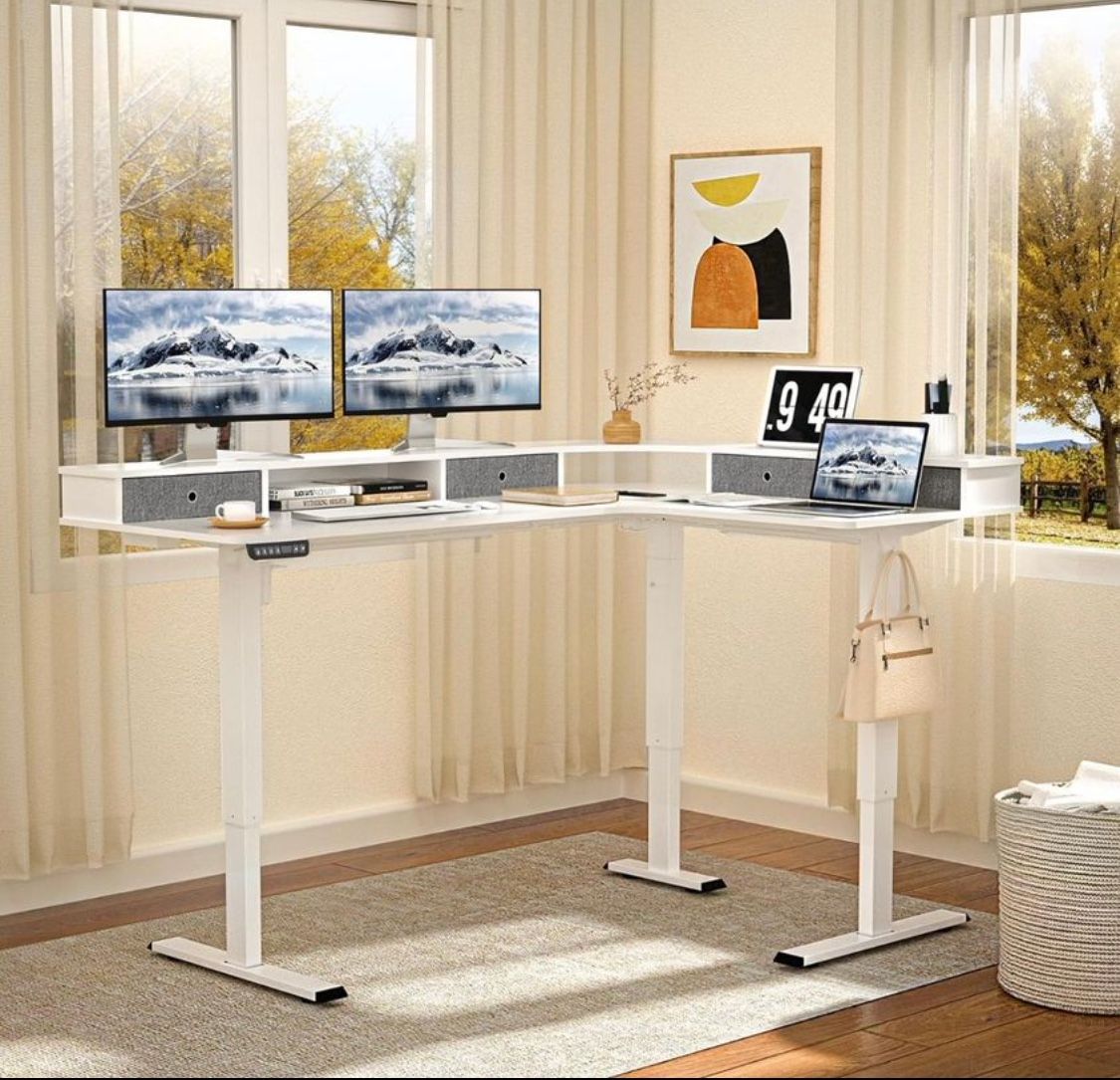 New L Shape Corner Standing Desk