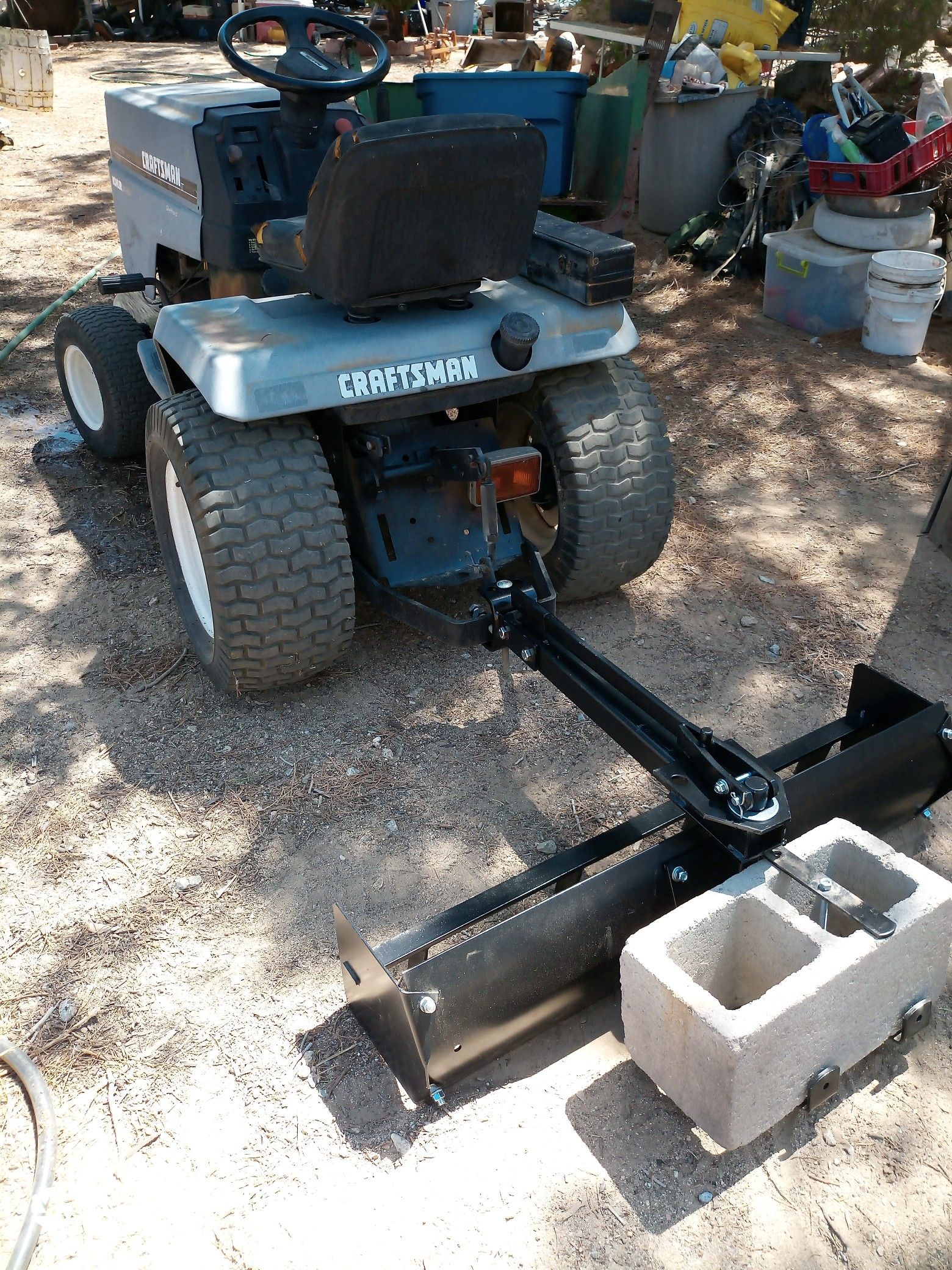 22 horsepower Craftsman tractor with drag