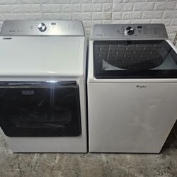 Great Working Agitator Less Maytag Washer And Dryer Set 
